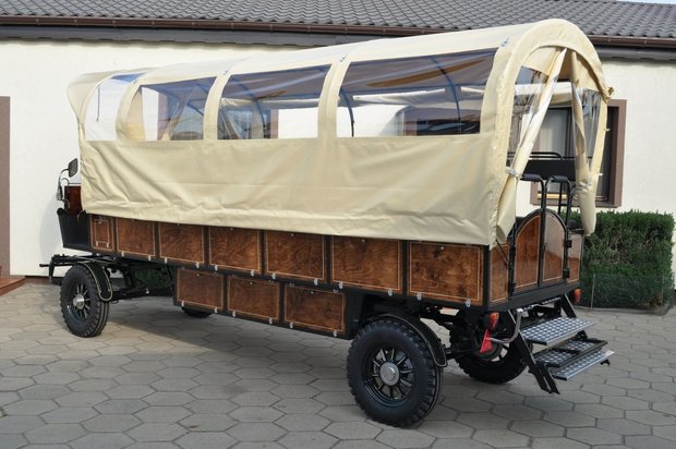 Huifwagen tandemas 40b