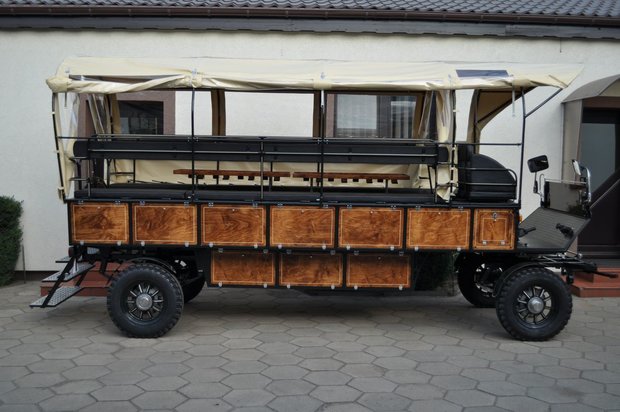 Huifwagen tandemas 40b