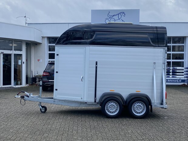 Sirius S77 Aluminium 2 Paards trailer, zadelkamer 2500KG